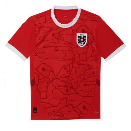 Maglia Calcio Austria Prima Divisa Europei 2024 Manica Corta